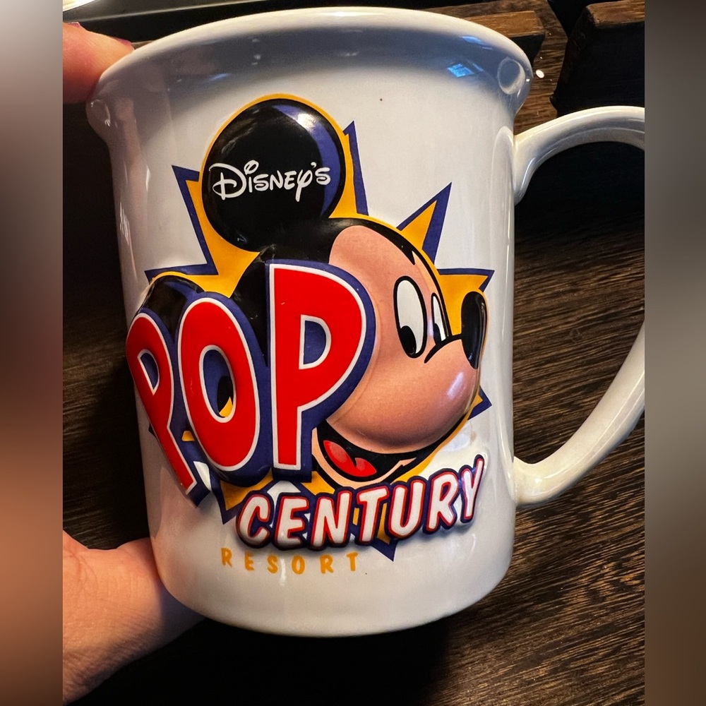 Vintage Walt Disney Pop Century Resort 3D Coffee Tea Mug Cup Mickey
